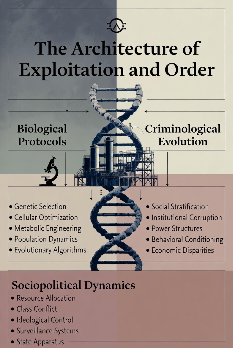 The Architecture of Exploitation and Order: A Multidisciplinary Synthesis of Biological Protocols, Criminological Evolution, and Sociopolitical Dynamics